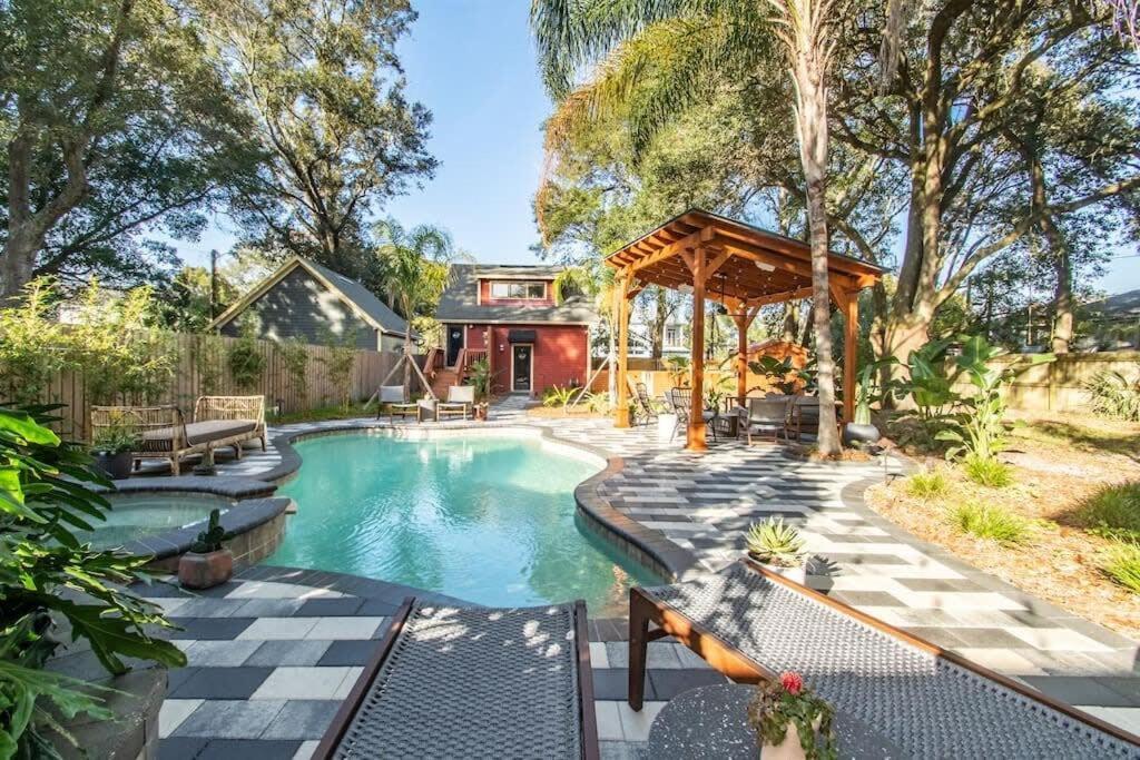 Unique Studio W Pool Spa & Gardens Near Downtown Jacksonville Exterior foto