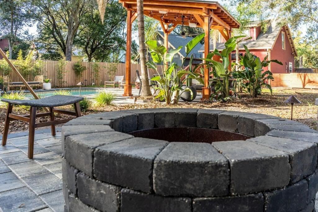 Unique Studio W Pool Spa & Gardens Near Downtown Jacksonville Exterior foto
