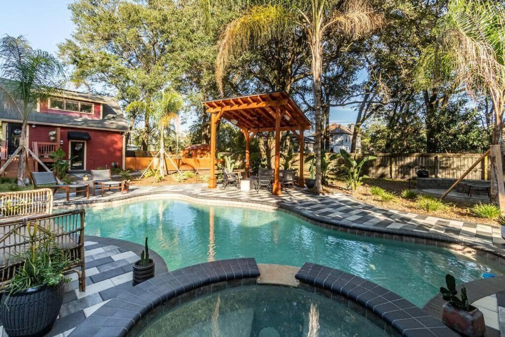 Unique Studio W Pool Spa & Gardens Near Downtown Jacksonville Exterior foto